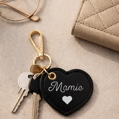 Porte clé en cuir personnalisé 